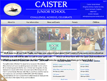 Tablet Screenshot of caisterjunior.co.uk